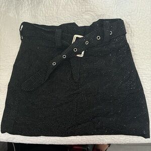 Black Mini Pencil Skirt for Work